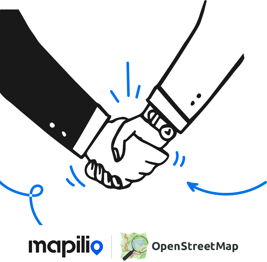 Mapilio imagery supporting OpenStreetMap contributors